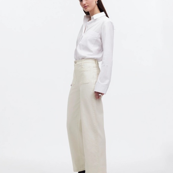 Madewell The Emmett Wide-Leg Full Length Jean: Patch Pocket Edition 32 - Picture 2 of 9